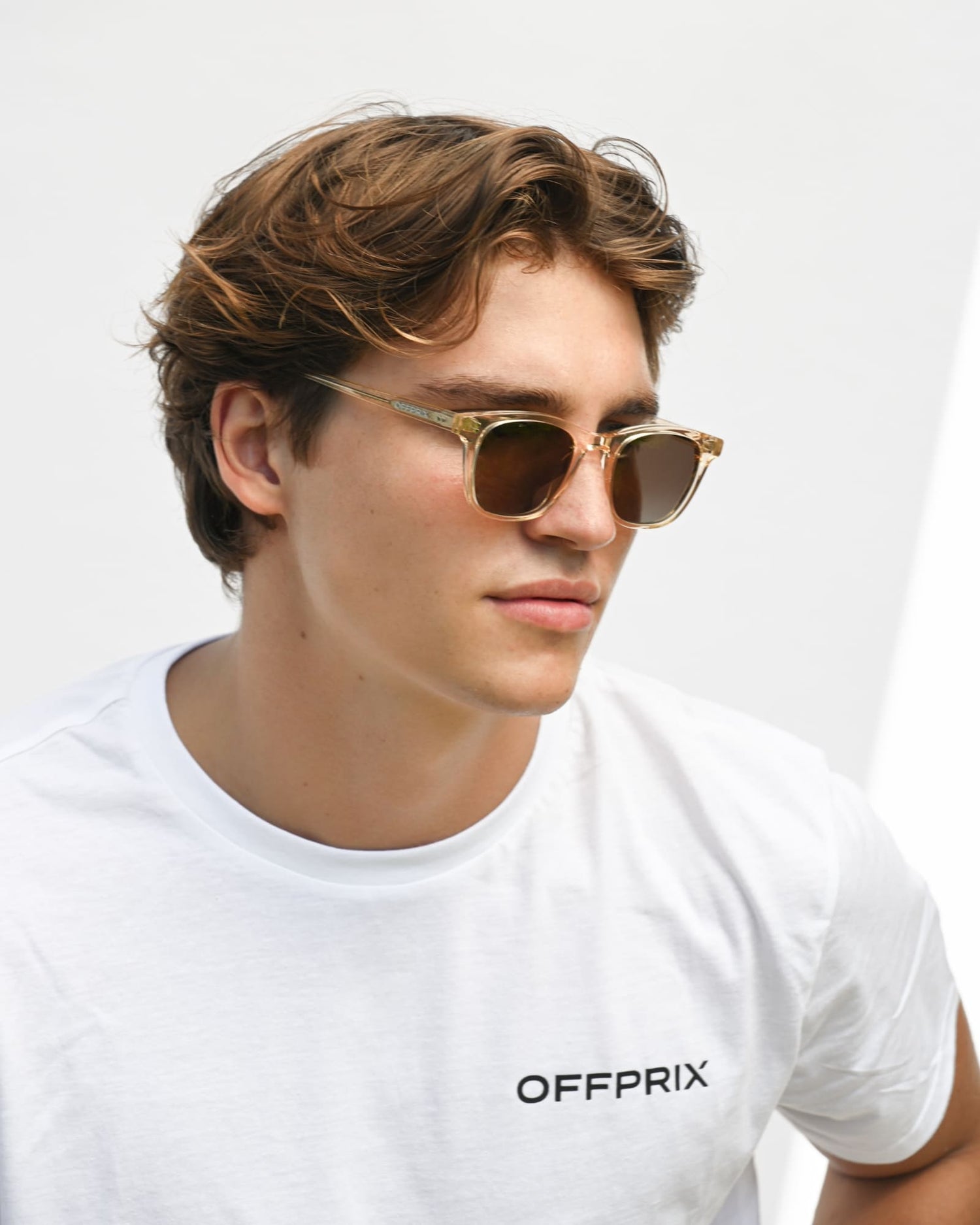 04 - ECRU BROWN sunglasses by OFFPRIX made of Italian Mazzucchelli™ acetate with ZEISS™ gradient polarized lenses