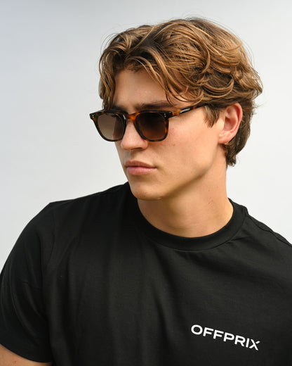 04 - TORTOISE BROWN sunglasses by OFFPRIX made of Italian Mazzucchelli™ acetate with ZEISS™ gradient polarized lenses