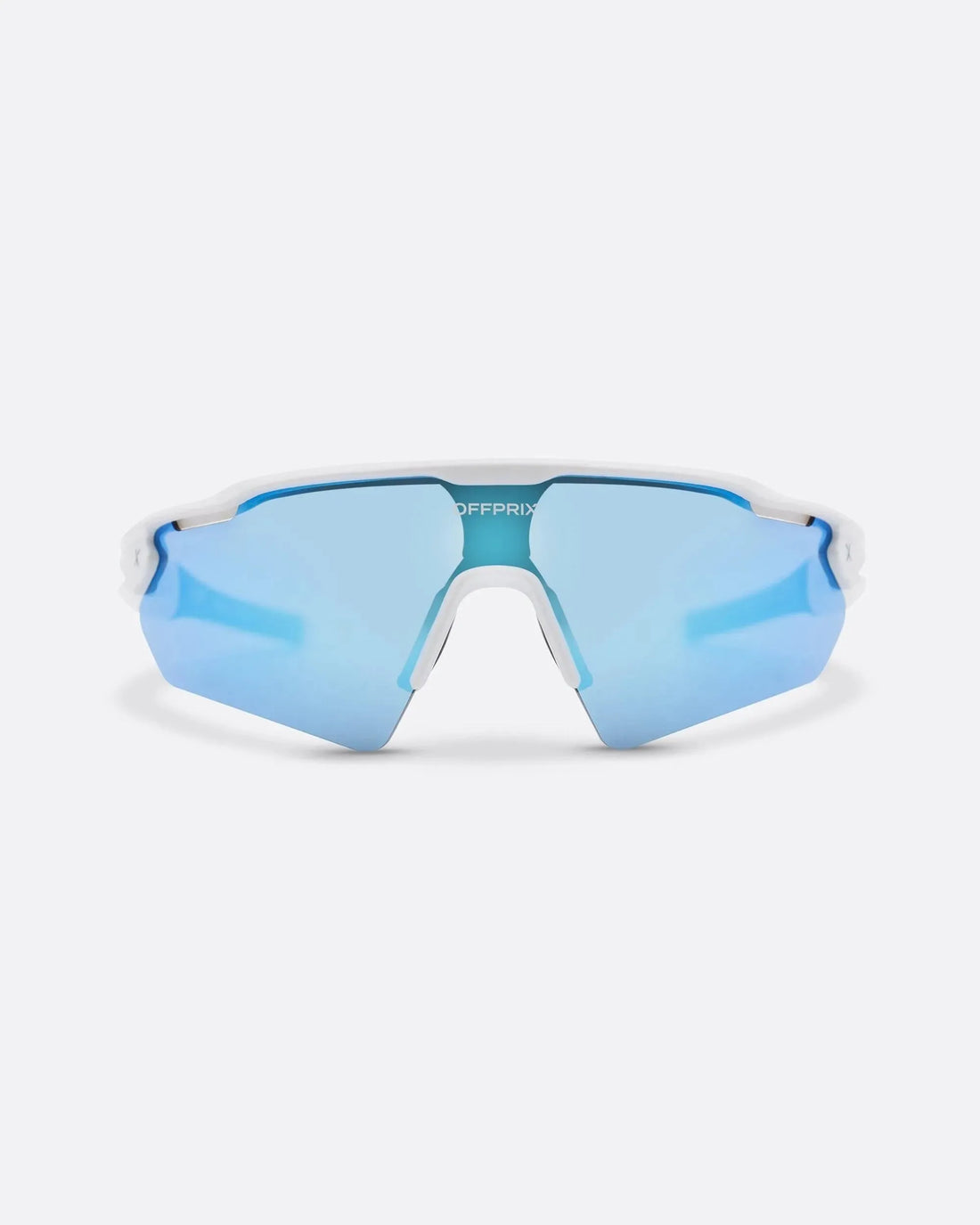 LASER WHITE - Blue sports sunglasses by OFFPRIX with lightweight durable frame and premium nylon lenses