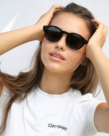 LINO - BLACK sunglasses by OFFPRIX made of Italian Mazzucchelli™ acetate with ZEISS™ gradient polarized lenses
